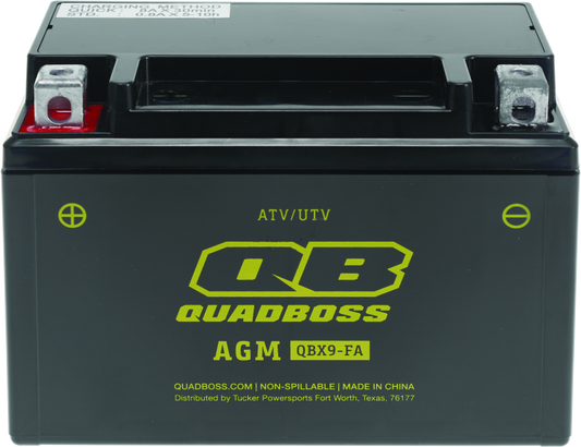 QuadBoss 09-20 Arctic Cat 150 Utility 2x4 AT Maintenance-Free AGM Battery