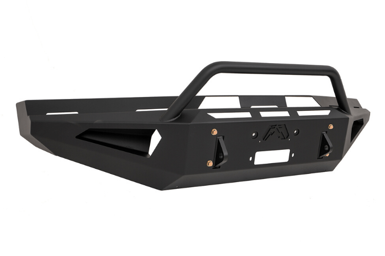 Fab Fours Red Steel FS99-RS1662-1 Ford F250/F350 Superduty 1999-2004 Front Bumper Winch Ready Pre-Runner Guard