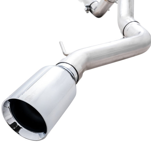 AWE Tuning 0FG Single Rear Exit Exhaust with BashGuard and Chrome Silver Tip | 2021+ Ford Bronco