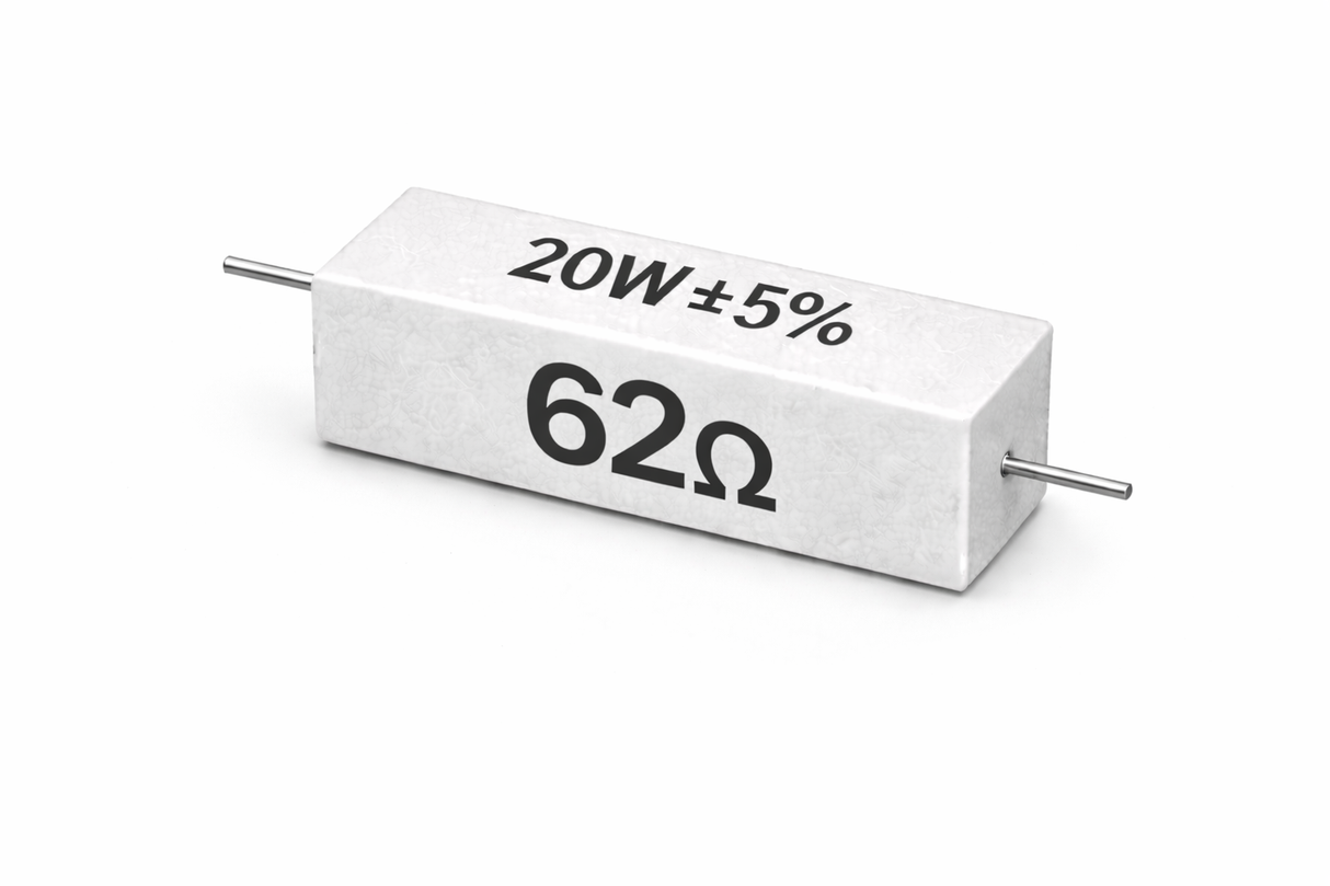 PANMILED 20W Cement Resistor, ±5% Ceramic Wirewound Power Resistor (15Ω–750Ω) High Watt Fixed Resistor TekShack