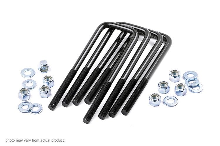 Universal U-Bolt Kit Square 9/16 Inch x 2.5 Inch x 9.5 Inch Rough Country