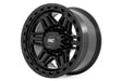 76 Series Wheel Simulated Beadlock Gloss Black 17x9 8x6.5 -12mm Rough Country