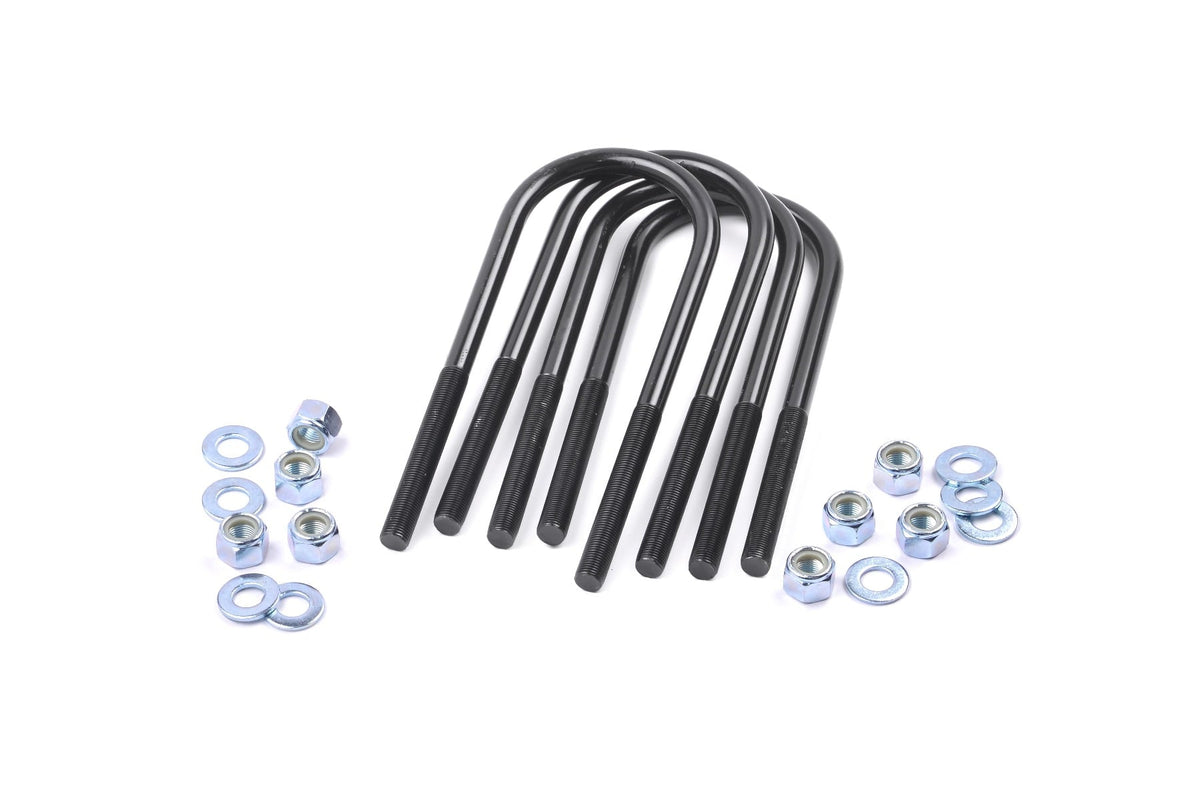 Universal U-Bolt Kit Round 9/16 Inch x 3.0 Inch x 7.25 Inch Rough Country