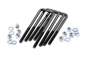 Universal U-Bolt Kit Square 9/16 Inch x 3.25 Inch x 8.5 Inch Rough Country