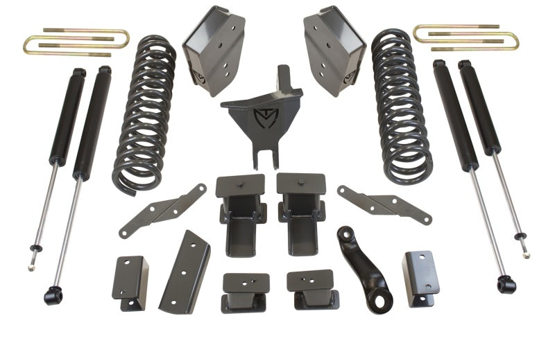 MaxTrac 17-19 Ford F-250/350 4WD 6in/2in MaxPro Coil Lift Kit w/Radius Arm Brkts & MaxTrac Shocks