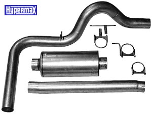 3.5" - Hypermax 6.9L IDI Diesel Exhaust Kit - 1983-1987 Ford F-Series