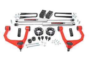 3.5 Inch Lift Kit Red Toyota Tundra 2WD/4WD (2007-2021) Rough Country