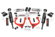 3.5 Inch Lift Kit Vertex/V2 Red Toyota Tundra 4WD (2007-2021) Rough Country