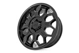 77 Series Wheel One-Piece Semi Gloss Black 20x9 6x135 0mm Rough Country