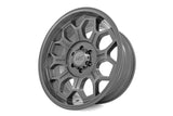 77 Series Wheel One-Piece Gunmetal Gray 20x10 6x5.5 -25mm Rough Country