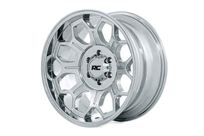 77 Series Wheel One-Piece Chrome 20x10 6x135 -25mm Rough Country