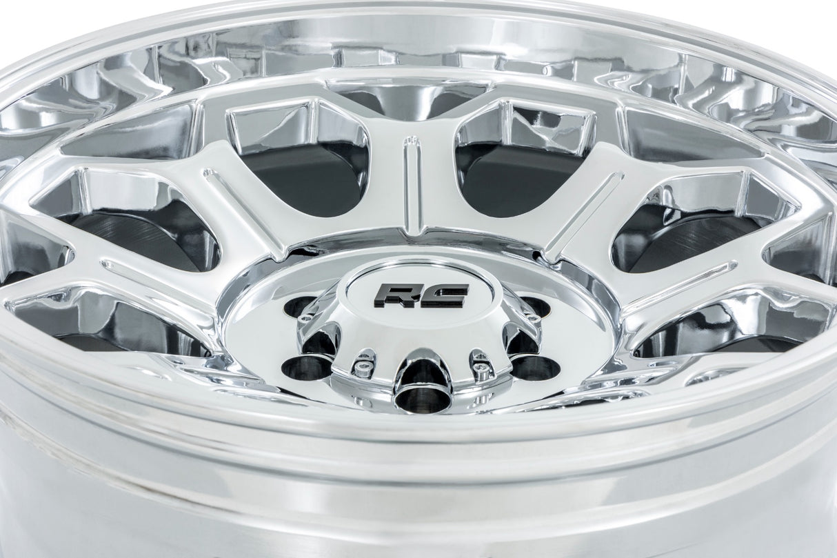 77 Series Wheel One-Piece Chrome 20x10 6x135 -25mm Rough Country