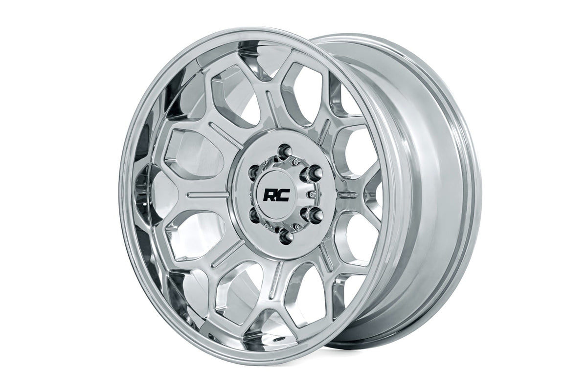 77 Series Wheel One-Piece Chrome 22x12 8x180 -44mm Rough Country