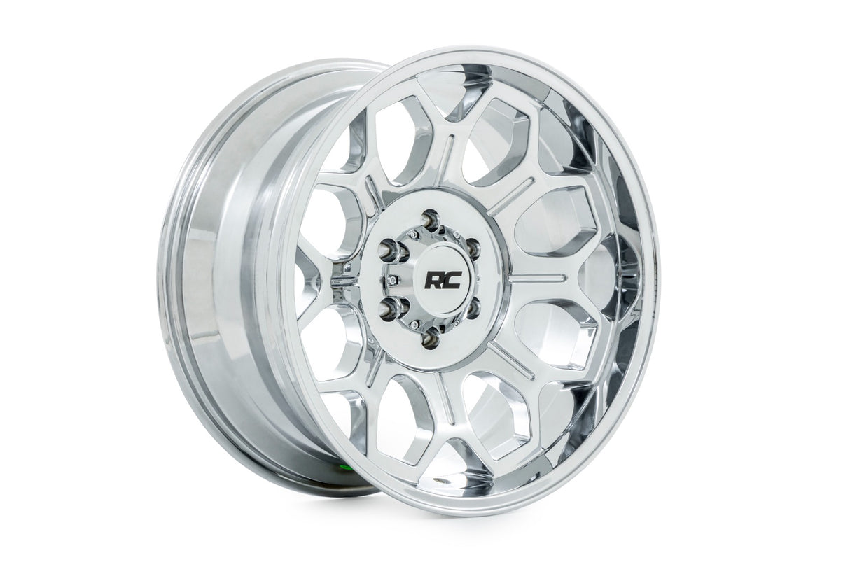 77 Series Wheel One-Piece Chrome 22x12 8x6.5 -44mm Rough Country