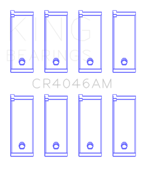 King Engine Bearings Honda D16A/D16Y/D16Z 1590Cc (Size +0.50mm) Connecting Rod Bearing Set