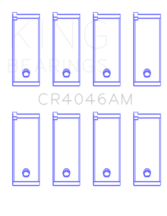 King Engine Bearings Honda D16A/D16Y/D16Z 1590Cc (Size +1.0mm) Connecting Rod Bearing Set