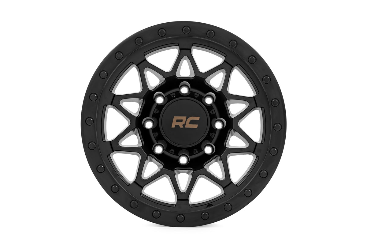 78 Series Wheel Simulated Beadlock Black 18x9 8x170 0mm Rough Country