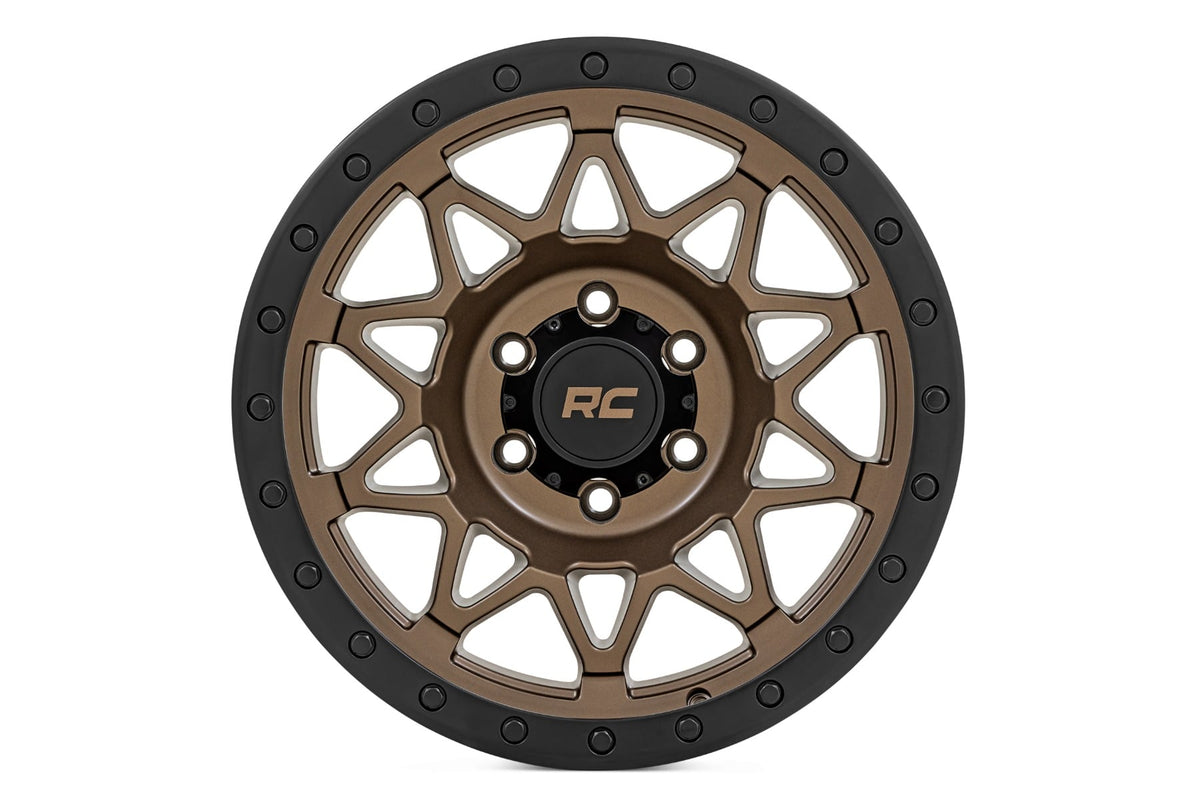 78 Series Wheel Simulated Beadlock Bronze/Black 18x9 6x135 0mm Rough Country