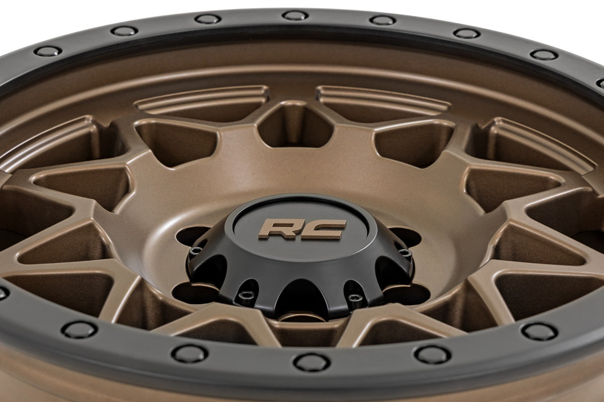 78 Series Wheel Simulated Beadlock Bronze/Black 18x9 6x135 0mm Rough Country