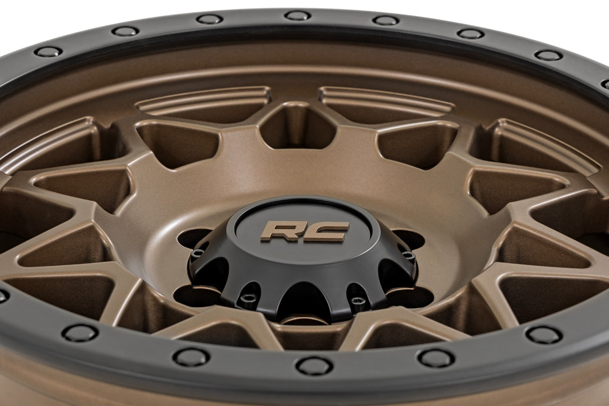 78 Series Wheel Simulated Beadlock Bronze/Black 18x9 5x5 0mm Rough Country