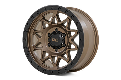 78 Series Wheel Simulated Beadlock Bronze/Black 18x9 8x170 -12mm Rough Country