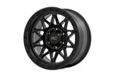 78 Series Wheel Simulated Beadlock Black 18x9 6x5.5 -12mm Rough Country