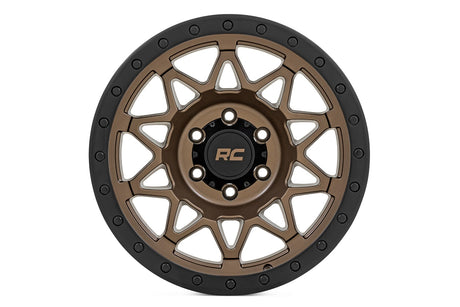 78 Series Wheel Simulated Beadlock Bronze/Black 18x9 6x135 -12mm Rough Country