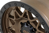 78 Series Wheel Simulated Beadlock Bronze/Black 18x9 5x5 -12mm Rough Country