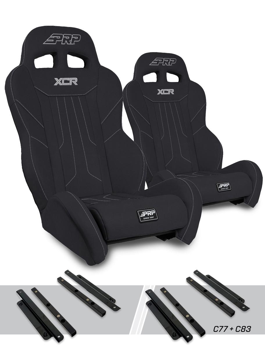 PRP XCR Suspension Seats Kit for Polaris General, RZR S 900, 900 Trail, Trail, XP 1000, Turbo, Turbo S, RS1