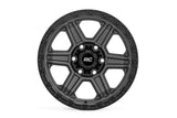 79 Series Wheel One-Piece Gunmetal Gray w/Black Ring 17x8.5 6x5.5 0mm Rough Country
