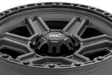 79 Series Wheel One-Piece Gunmetal Gray w/Black Ring 17x8.5 6x5.5 0mm Rough Country
