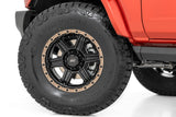 79 Series Wheel One-Piece Semi Gloss Black w/Bronze Ring 18x9 5x5 -12mm Rough Country