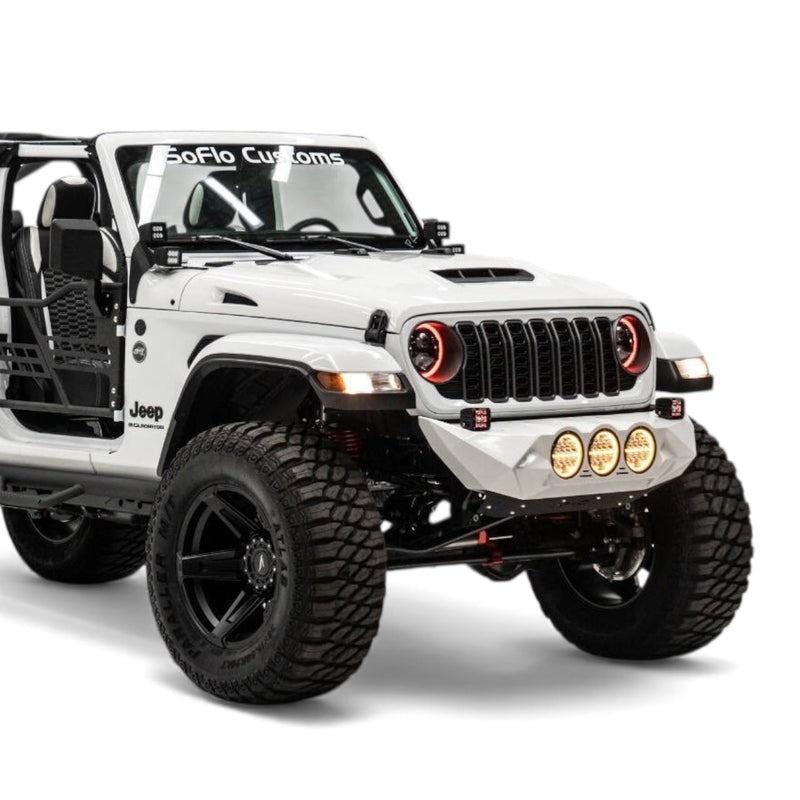 Jeep A Pillar Double Stack Aluminum Cube Light Brackets ( Wrangler / Gladiator ) 2018-2026