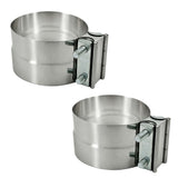 Trucktok 4"/5" Stainless Steel Exhaust Clamp Muffler Clamp Lap Joint Band Clamp Universal TruckTok