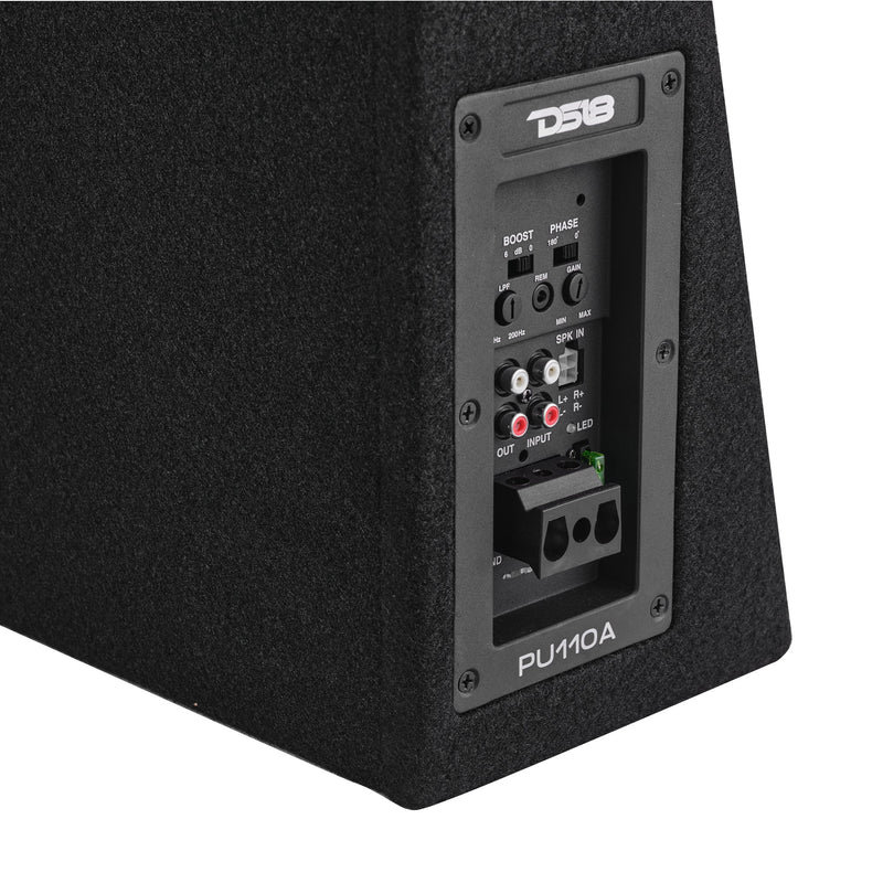 10” Amplified Shallow Subwoofer Enclosure for Pickup Trucks