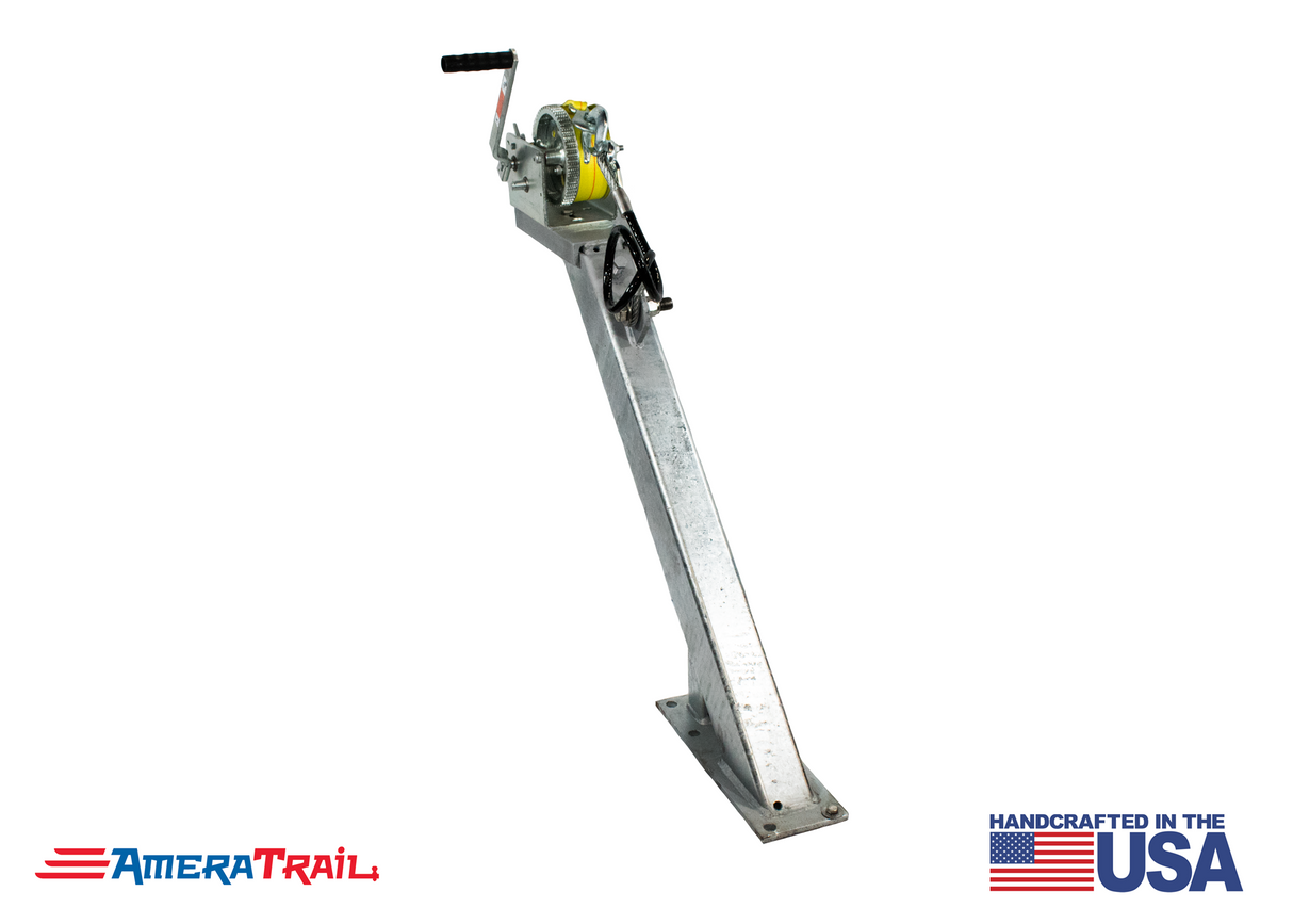 Adjustable Winch Stand Post - 45° w/ 26" & 34" Base Height's