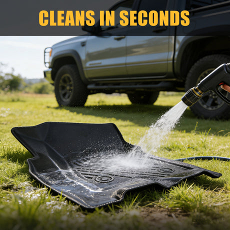 Trucktok 1999-2006 Silverado/Sierra 1500 2500 3500 Crew Cab All-Weather TPE Floor Mats TruckTok