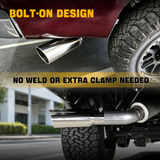 Trucktok 4" Inlet 6" Outlet 15" Overall Length Stainless Steel Bolt On Exhaust Tailpipe Tip TruckTok