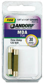Jandorf Time Delay 250 Volt 30 Amp Fuse #60710 Jandorf