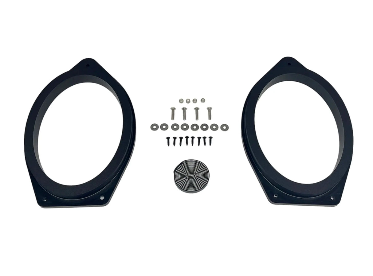 2019-2026 Silverado & Sierra Speaker Adapters | 1-inch CNC-Machined HDPE Ten87 Design