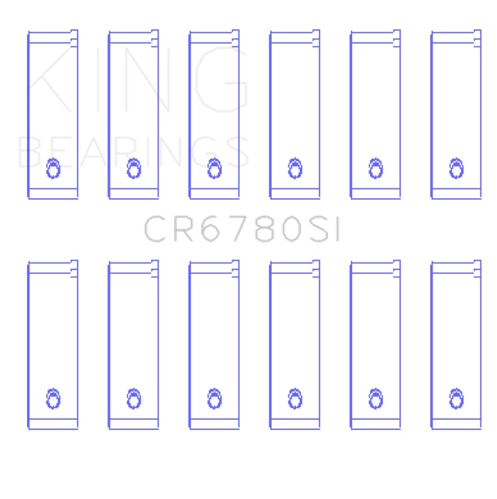 King Engine Bearings Chrysler 2.7L (Size +0.50mm) Connecting Rod Bearing Set