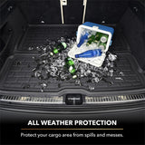 3D MAXpider 17-23 GMC Acadia Kagu Black Behind 3rd Row Cargo Liner