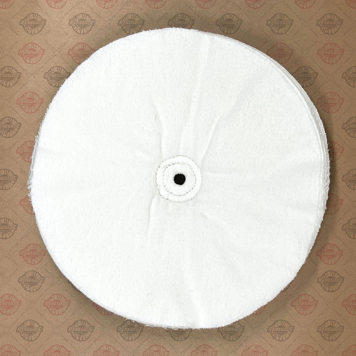 Single-Stitched Loose-Ply Buffing Wheels For Metal Finishing (with 1/2" Arbor Hole)