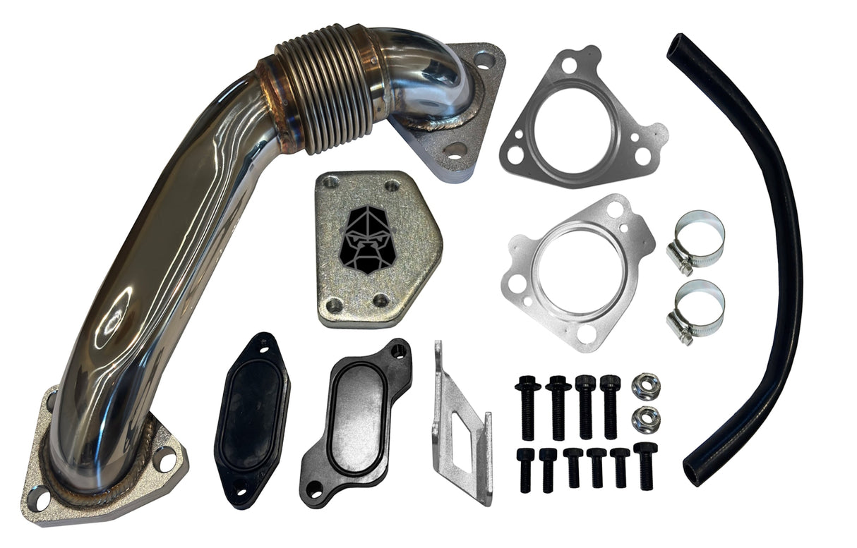 2004 - 2005 GM 6.6L Duramax EGR Cooler Upgrade Kit w/ Up Pipe Mels Mfg