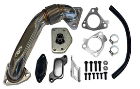2004 - 2005 GM 6.6L Duramax EGR Cooler Upgrade Kit w/ Up Pipe Mels Mfg
