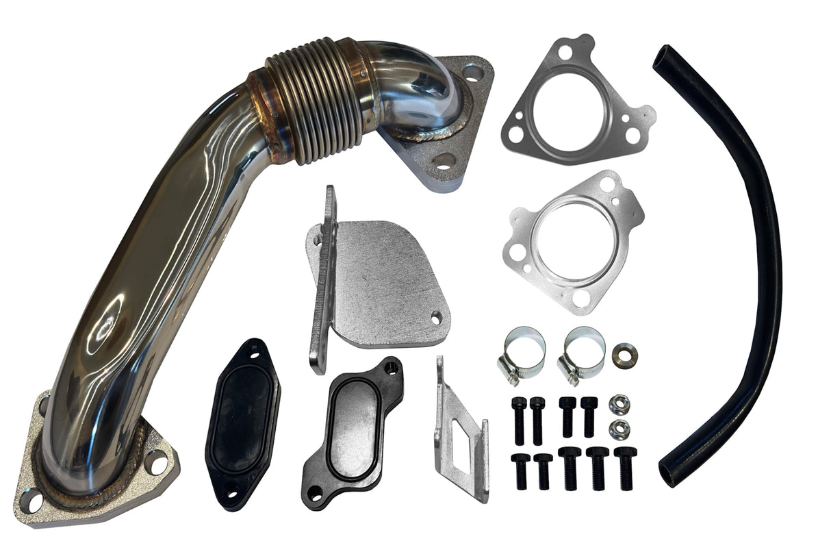 2006 - 2007 GM 6.6L Duramax EGR Cooler Upgrade Kit w/ Up Pipe Mels Mfg