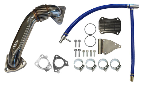 2011 - 2016 GM 6.6L Duramax EGR Cooler Upgrade Kit w/ Up Pipe Mels Mfg