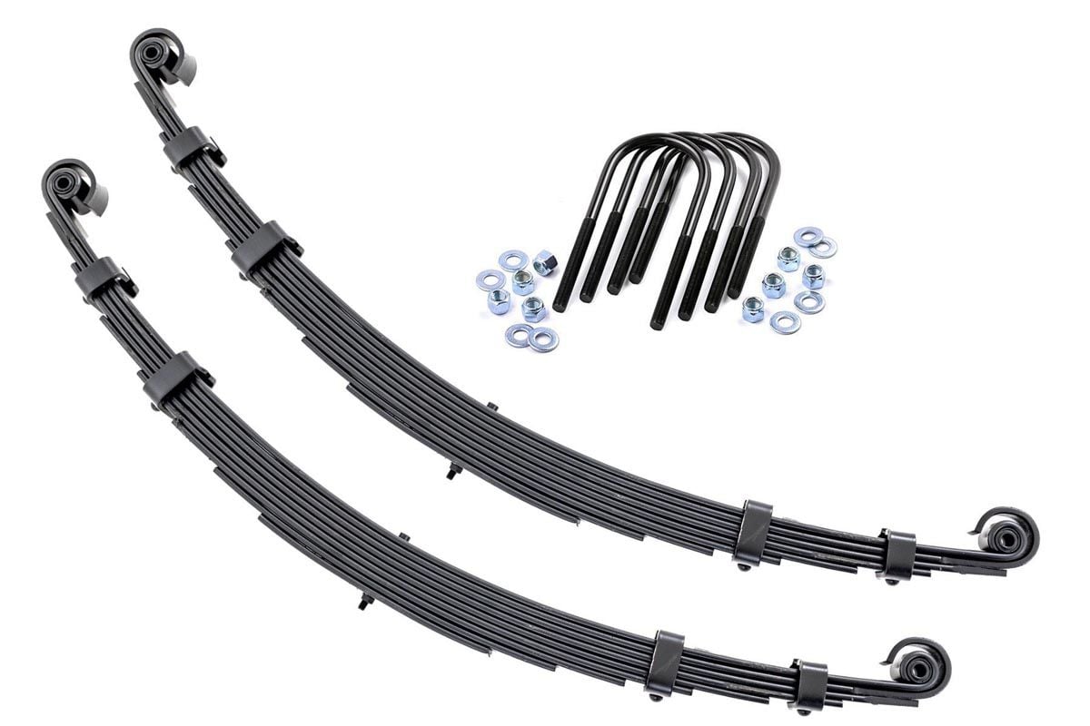 Front Leaf Springs 2.5 Inch Lift Pair Jeep CJ5/CJ7 5 4WD (1955-1975) Rough Country