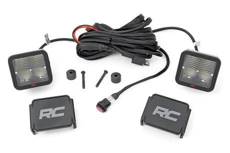 LED Light Kit Cowl Mount 2 Inch Spectrum Pair Jeep Gladiator JT/Wrangler JL (18-26) Rough Country