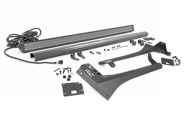 LED Light Kit Windshield 50 Inch Spectrum Dual Row Jeep Gladiator JT/Wrangler JL (18-26) Rough Country